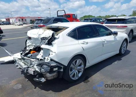 2022 Acura Tlx Technology Package из США, поврежденный, VIN 19UUB5F44NA004283